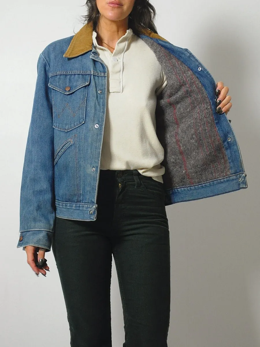 1970's Wrangler Blanket Lined Jean Jacket