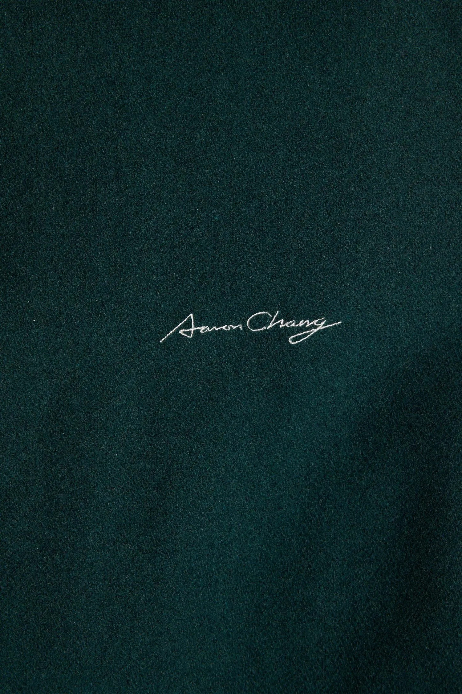 AARON CHANG VARSITY JACKET - GREEN