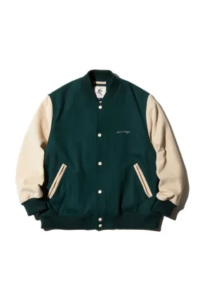 AARON CHANG VARSITY JACKET - GREEN