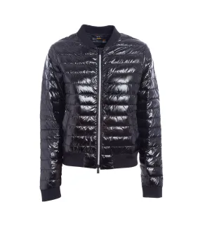 Aisha Light Down Bomber Jacket - Asphalt