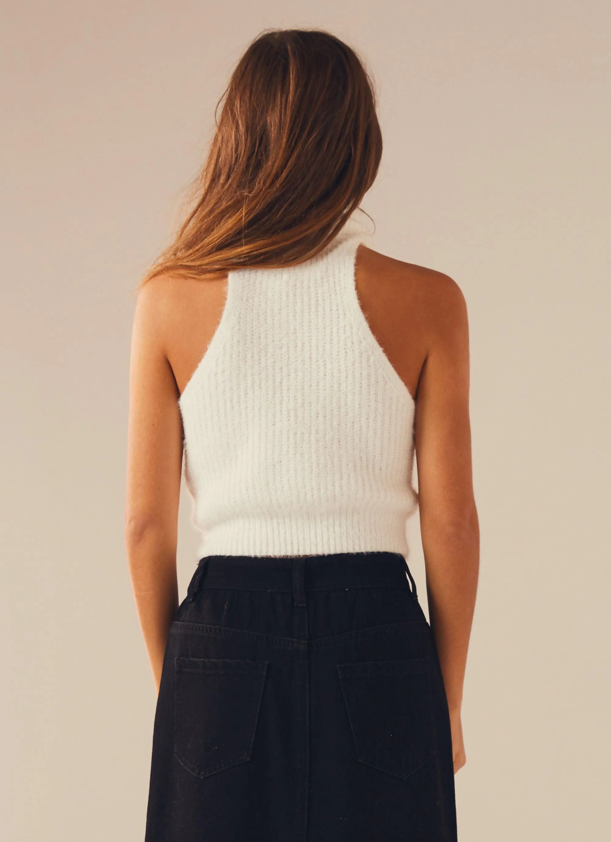 Aurora Knit Top - White