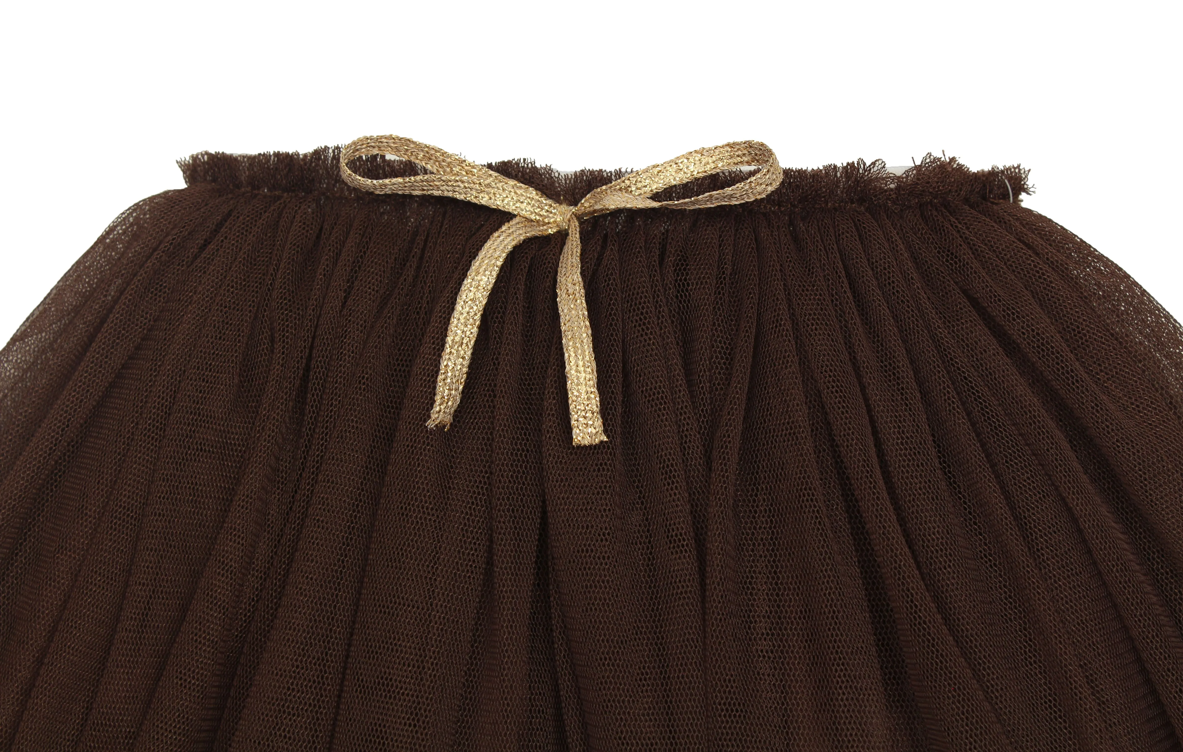 Baby Girls Brown Tulle Skirt