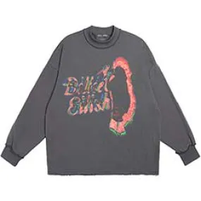 Billie Eilish Unisex Long Sleeve T-Shirt: Neon Silhouette