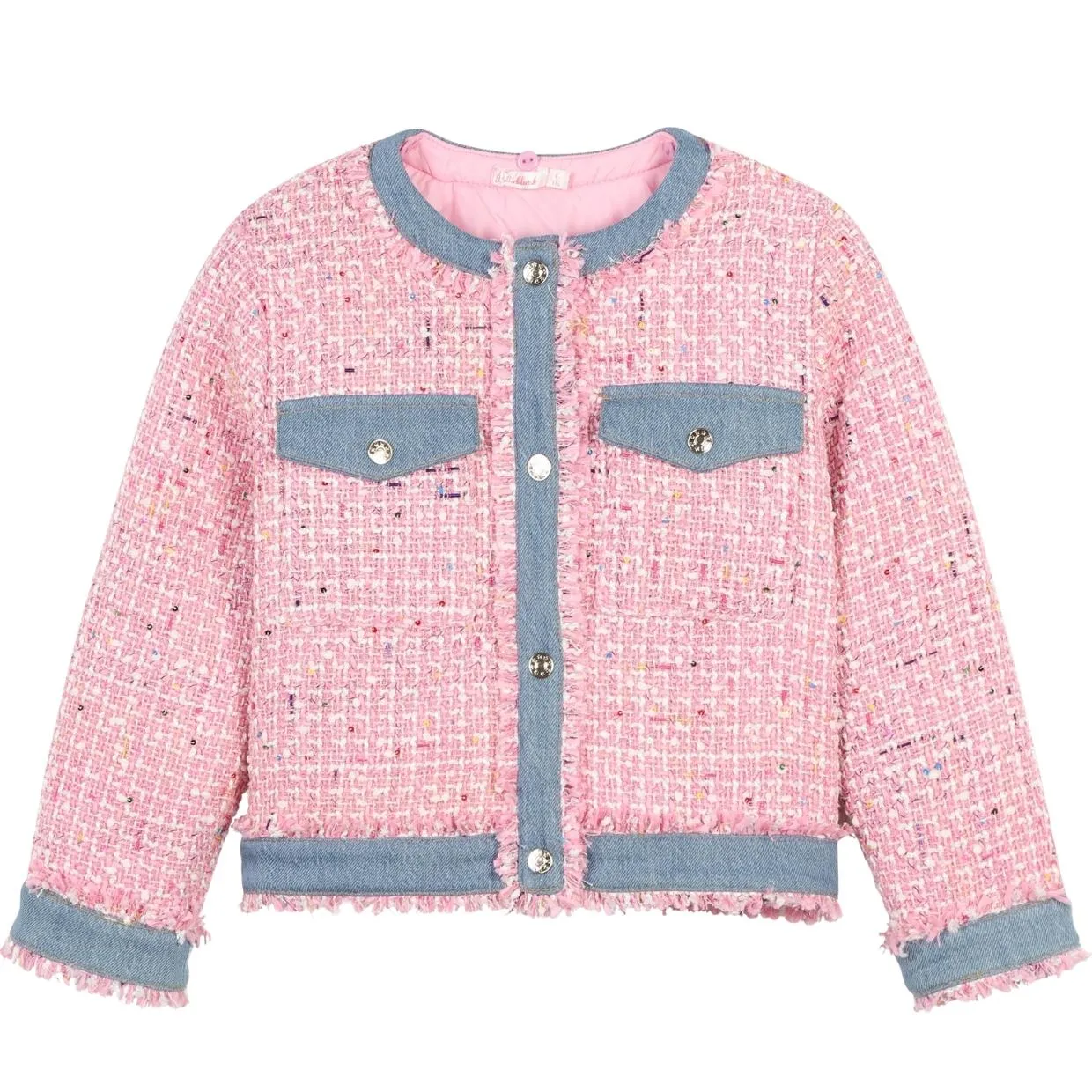 Billieblush Kids Pink Blush Tweed Jacket