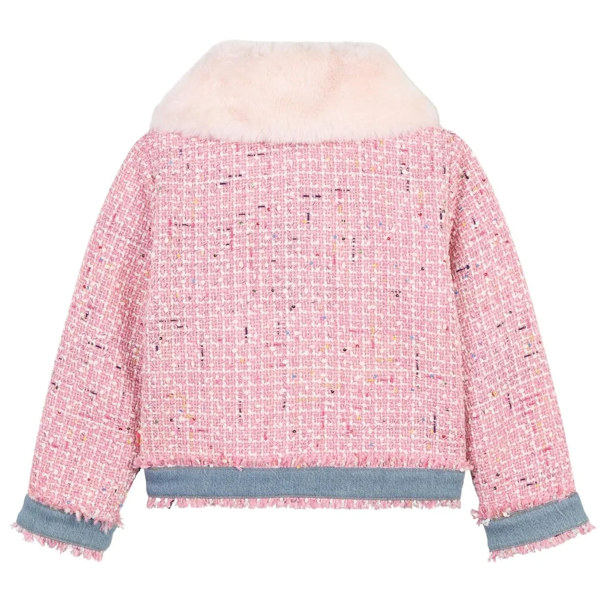 Billieblush Kids Pink Blush Tweed Jacket