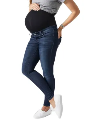 BLANQI Maternity Belly Support Skinny Jeans - Smoke Wash