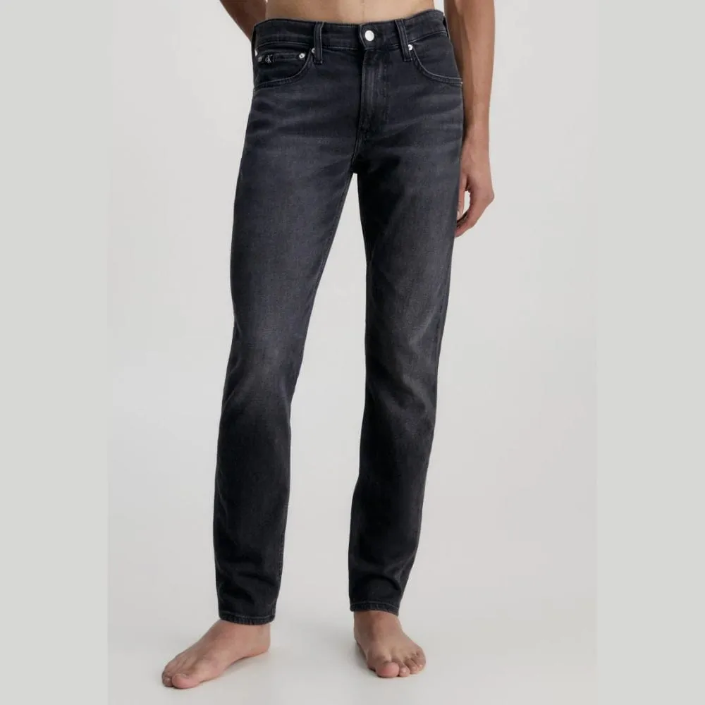 Calvin Klein Slim Tapered 1BY Jeans Black Worn