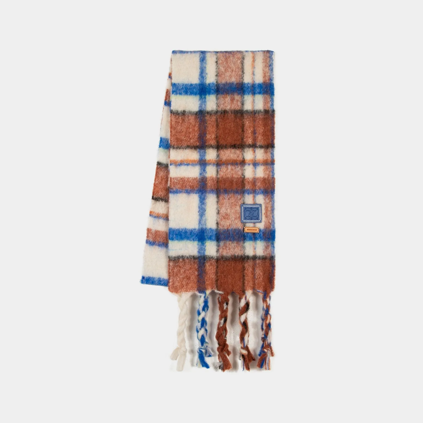 Check Scarf - Ader Error - Wool - Ivory