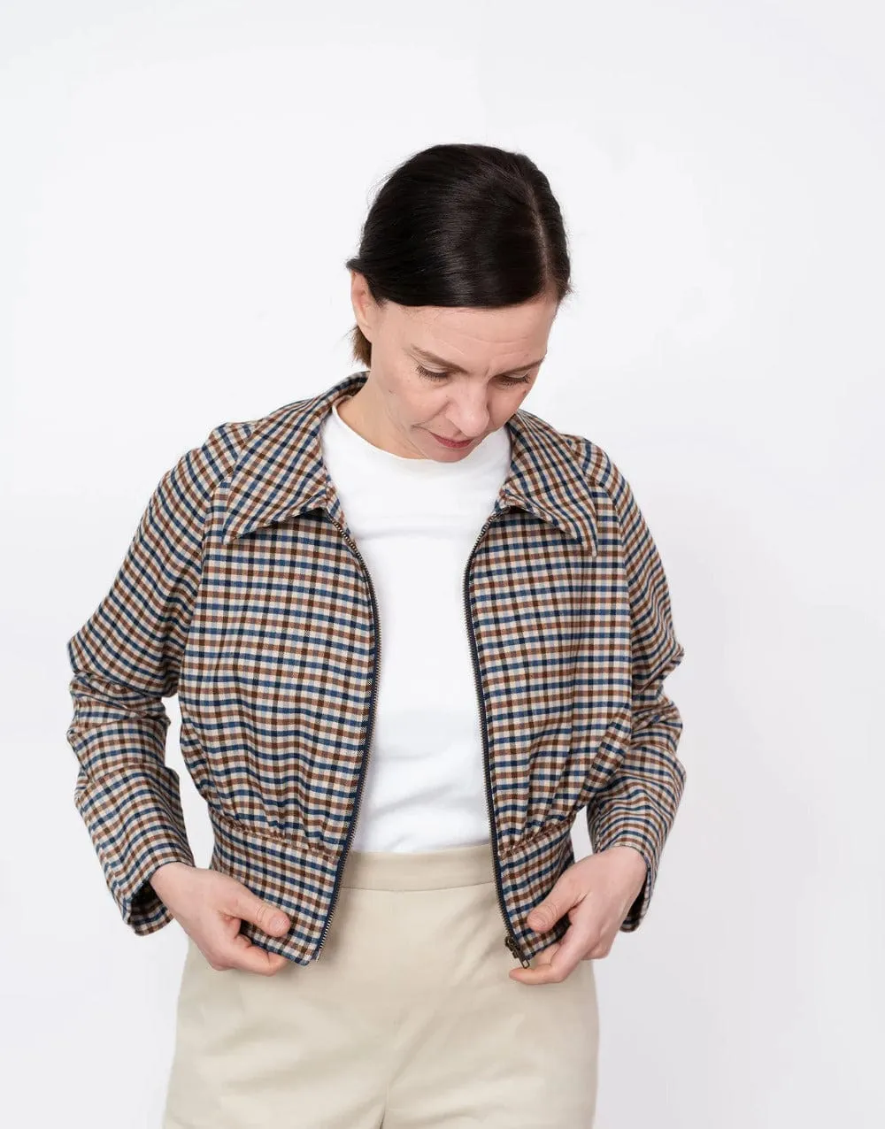 Cropped Jacket Sewing Pattern, The Assembly Line