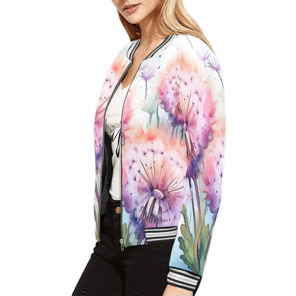 Dandelions awd320 Bomber Jacket for Women