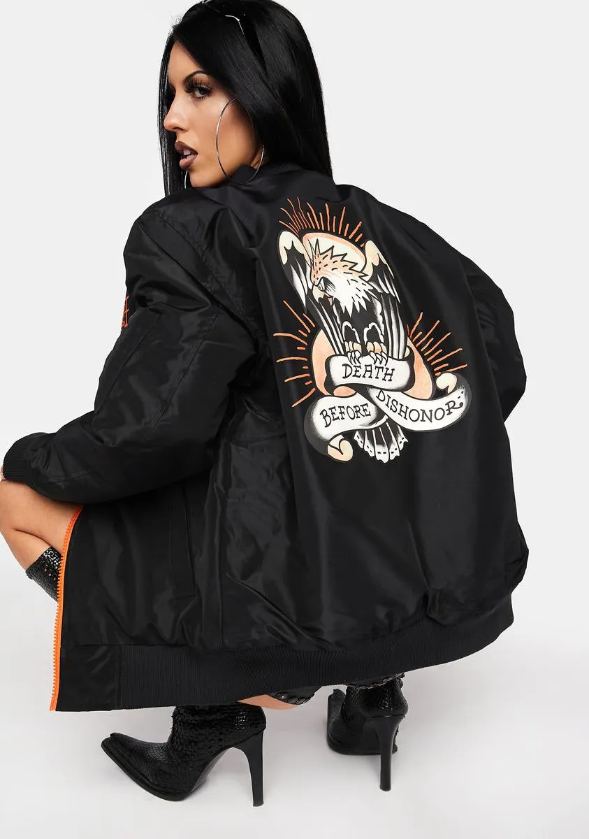 Death Before Dishonor Bomber Jacket