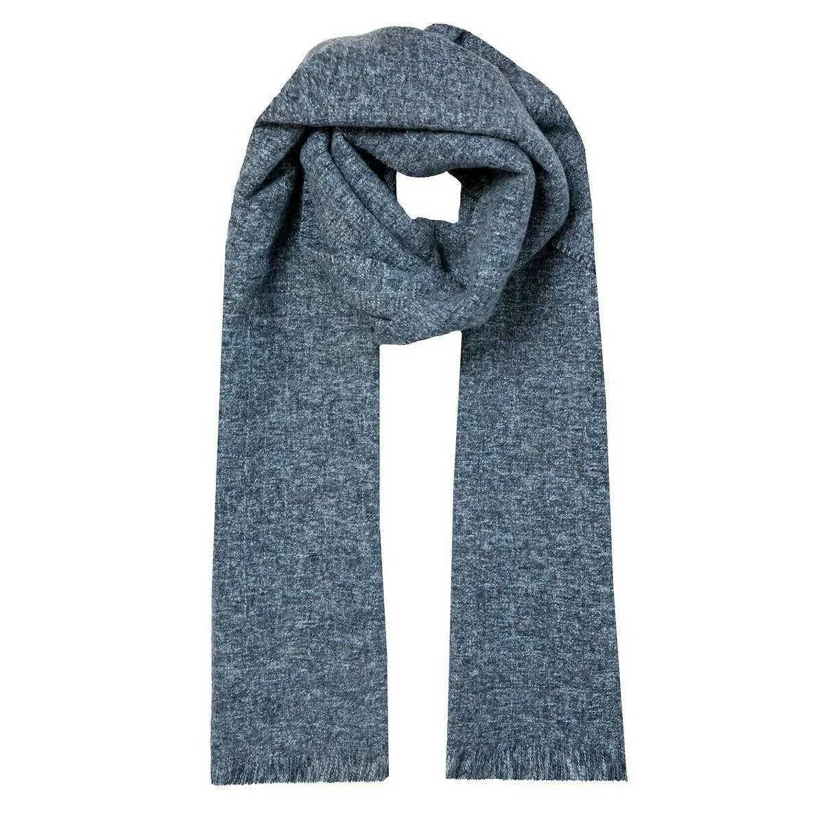 Dents Marl Scarf - Navy