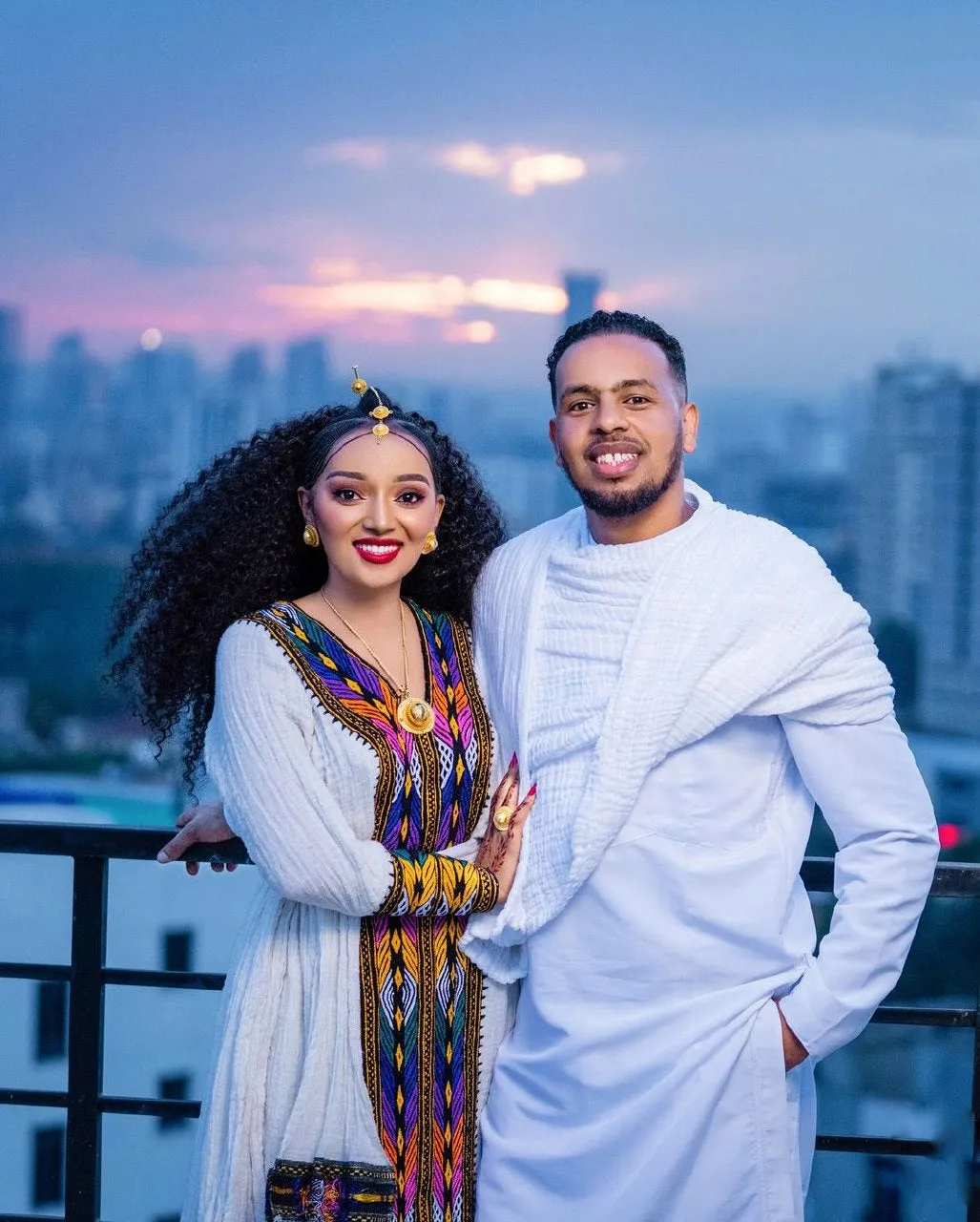 Elegant Habesha Couples Outfit Stunning Ethiopian Traditional Couples Outfit