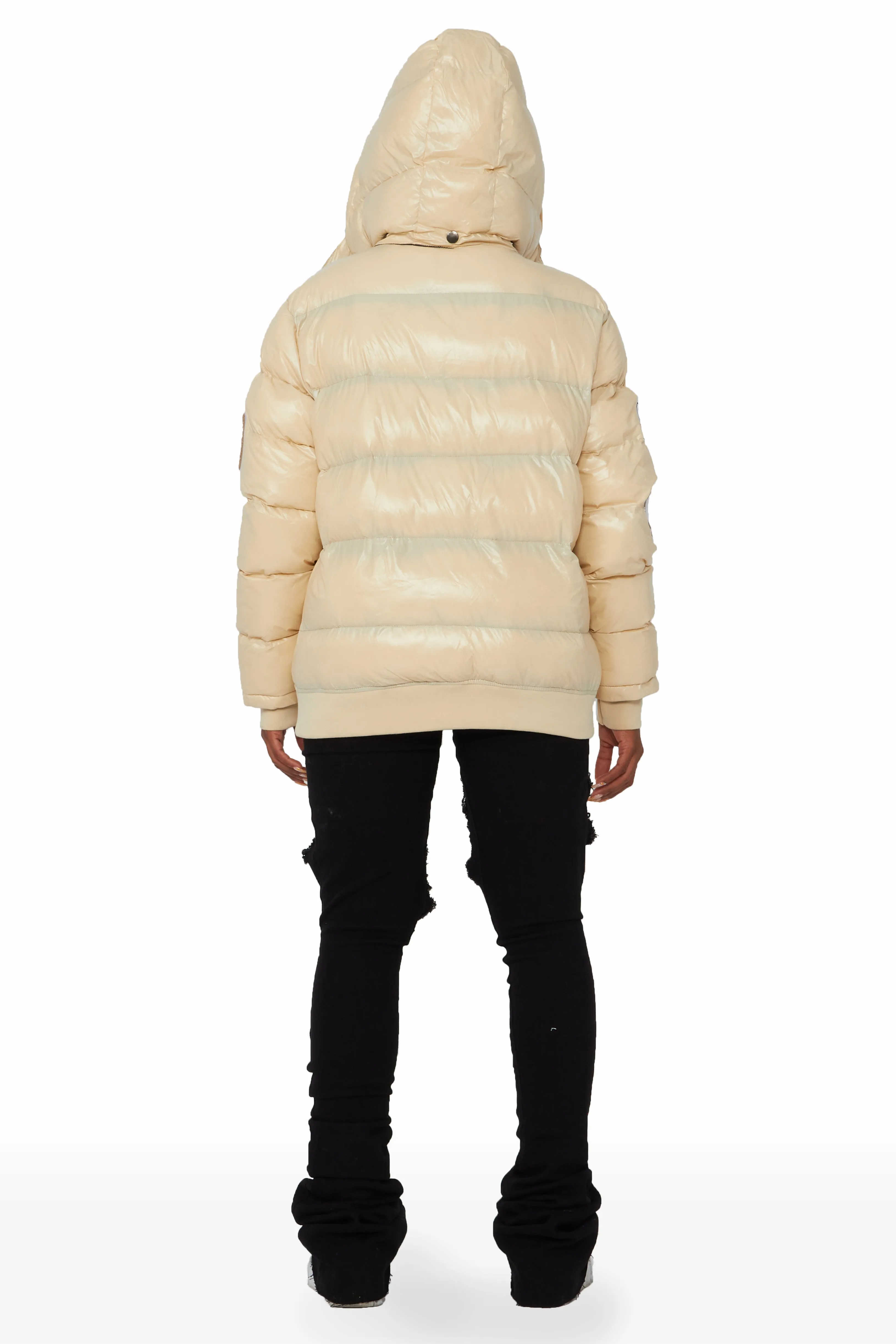 Esmeralda Beige Puffer Jacket