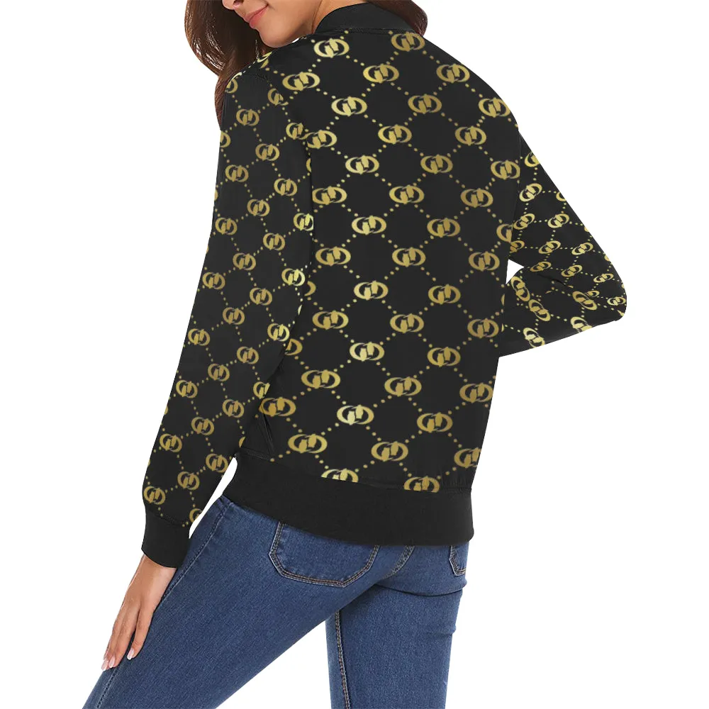 EXCELLENCE BLCCGLD All Over Print Bomber Jacket for Women