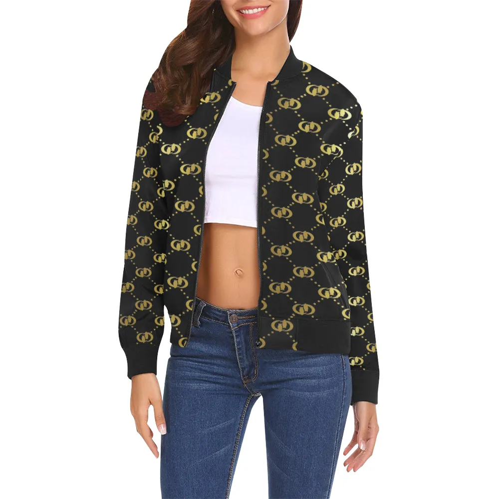 EXCELLENCE BLCCGLD All Over Print Bomber Jacket for Women