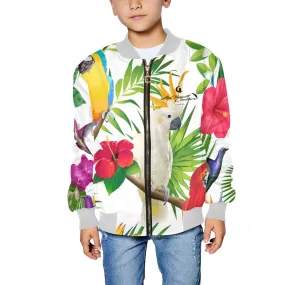 EXOTIC STYLE Kids' All Over Print Bomber Jacket