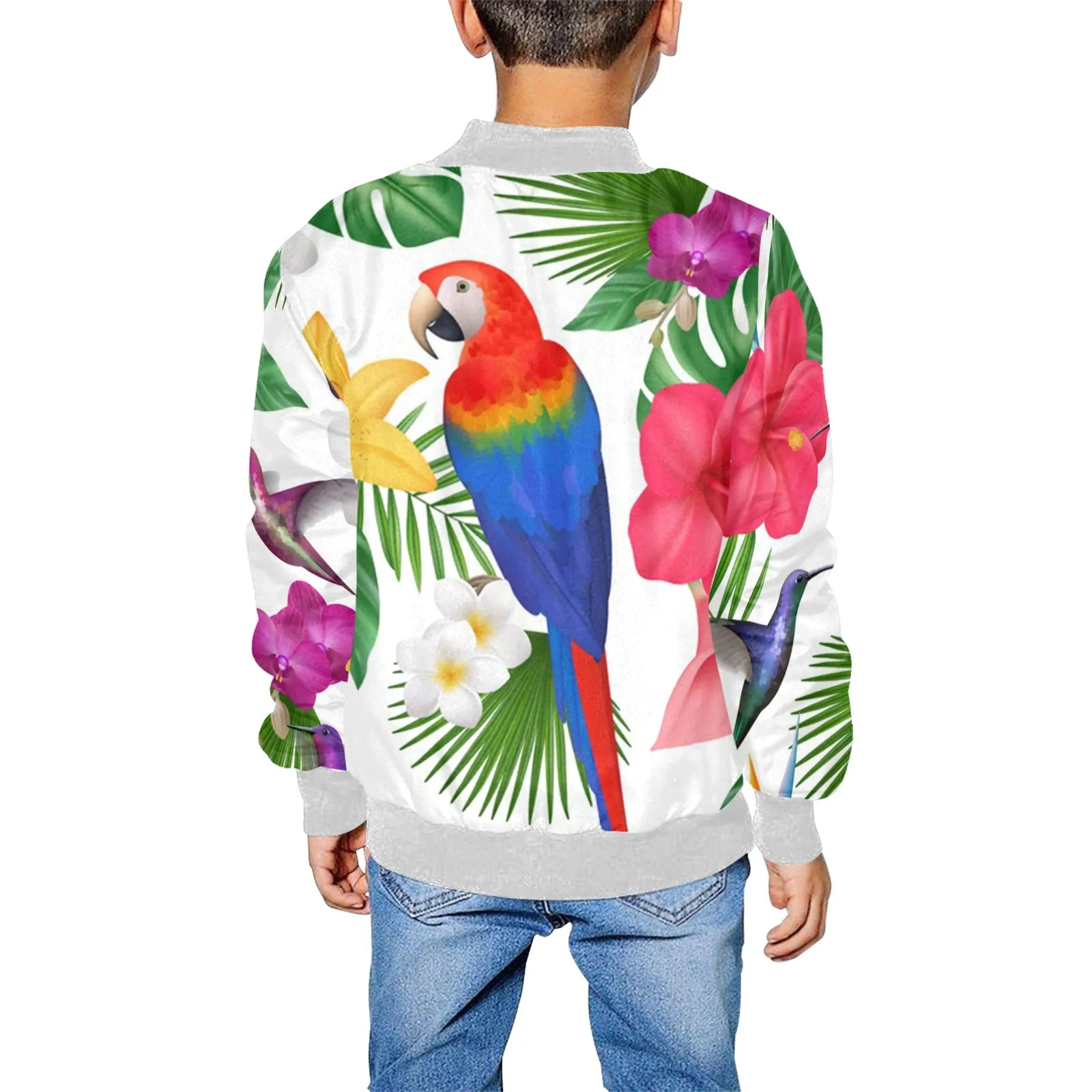 EXOTIC STYLE Kids' All Over Print Bomber Jacket