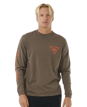 Fade Out Icon Long Sleeve T-Shirt in Rock