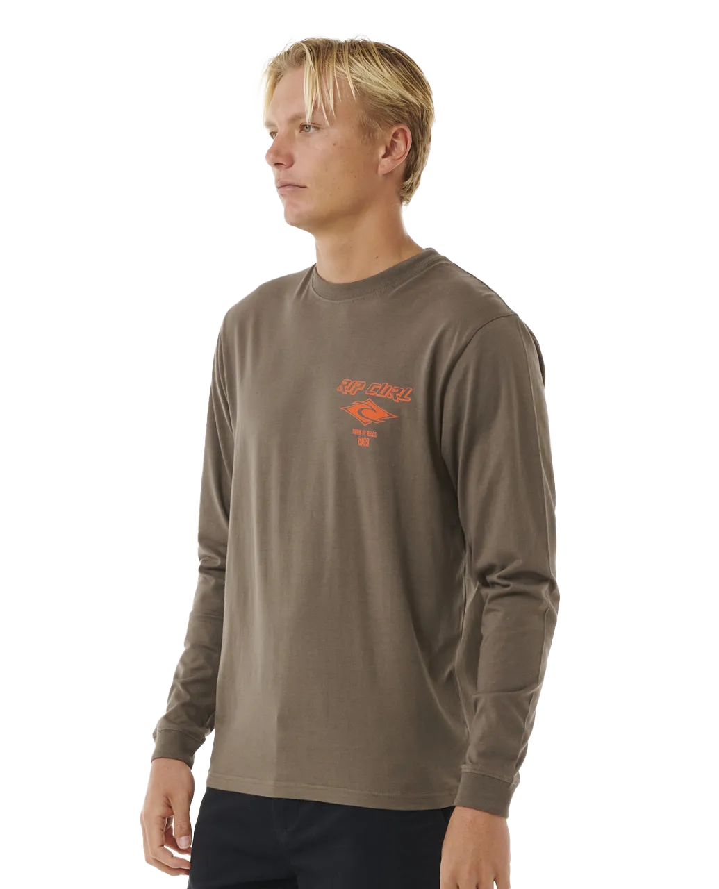 Fade Out Icon Long Sleeve T-Shirt in Rock