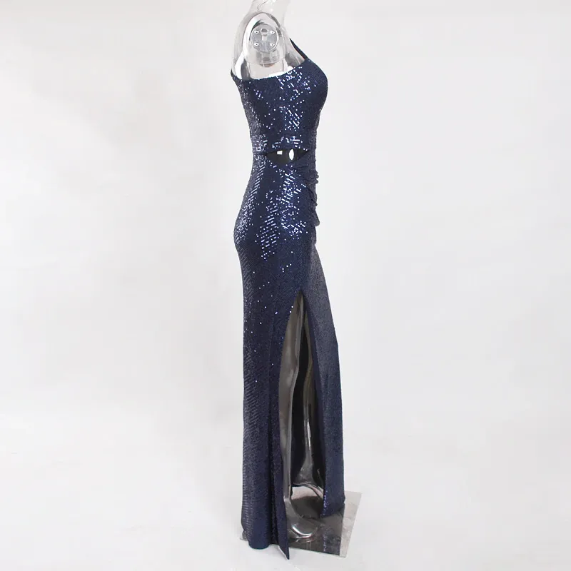 Felicia Sequins Gown - Navy