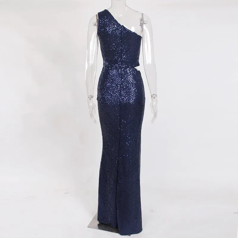 Felicia Sequins Gown - Navy