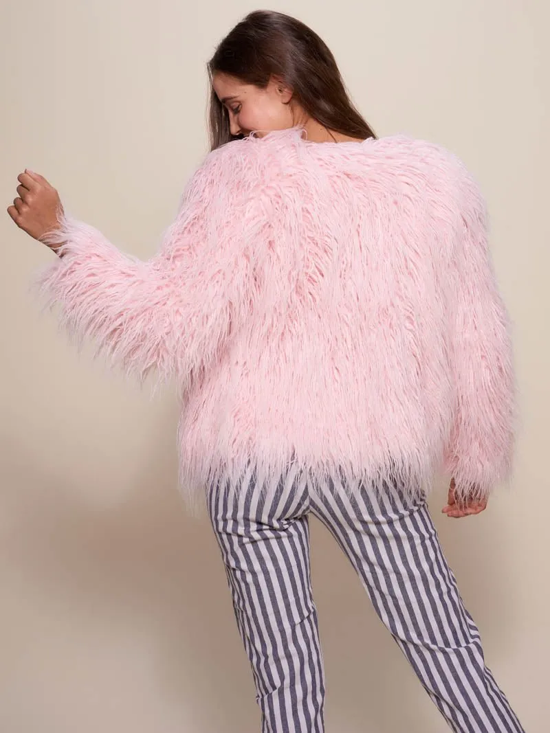 Flamingo Faux Fur Bomber