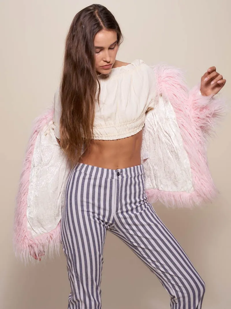 Flamingo Faux Fur Bomber