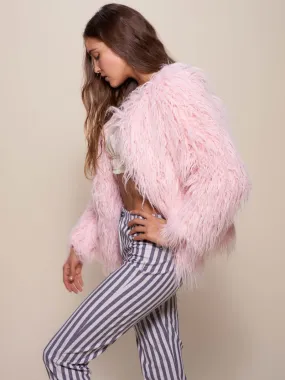 Flamingo Faux Fur Bomber