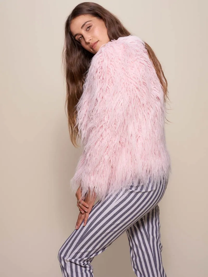 Flamingo Faux Fur Bomber