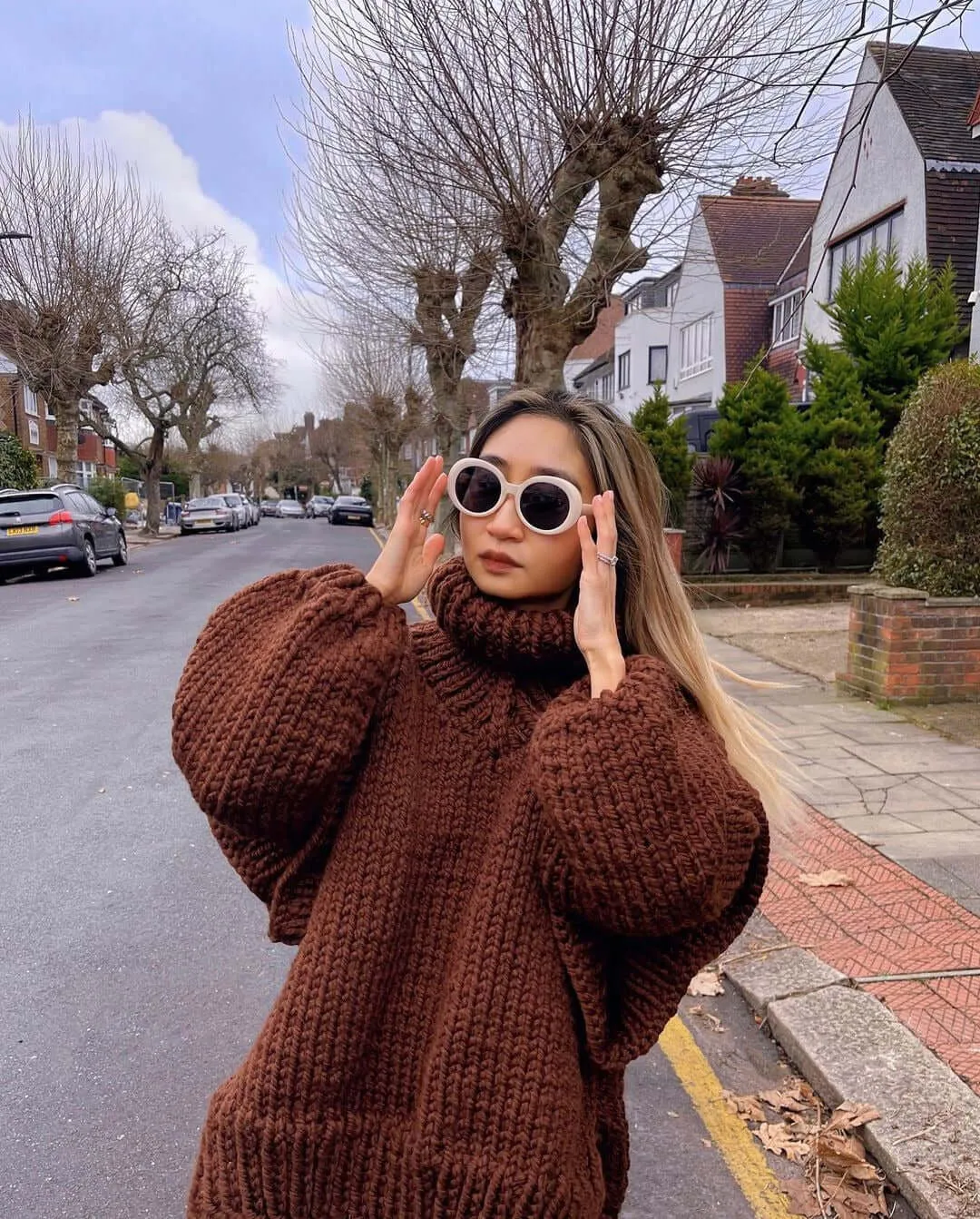 Fluffy Long-sleeved Turtleneck Sweater