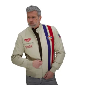 Gulf Roadmaster Cotton Bomber Jacket in Sand