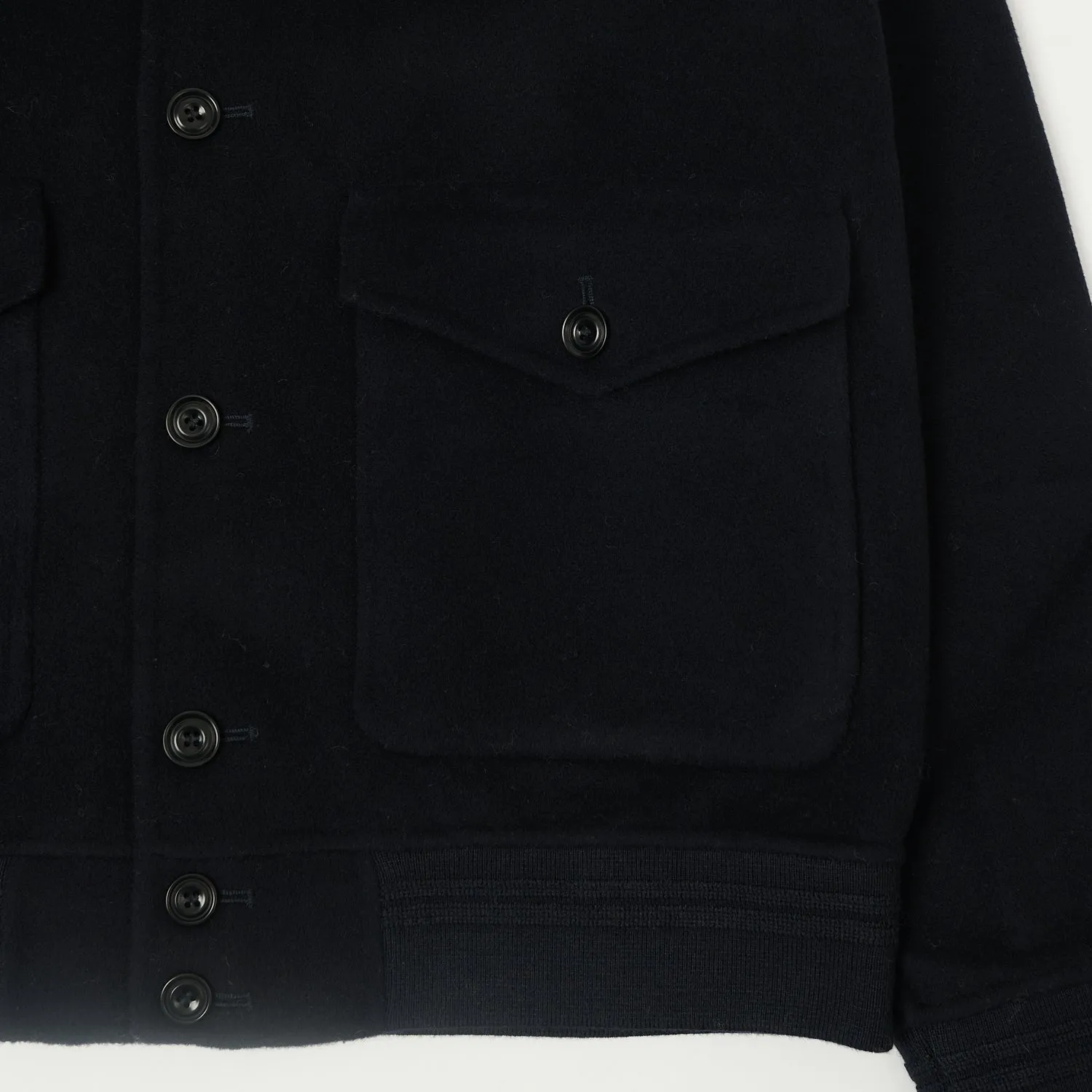 Hartford 'Douglas' Wool Jacket - Navy