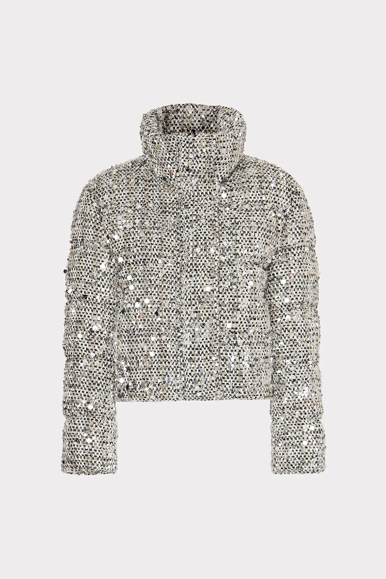 Hayes Sequin Tweed Puffer