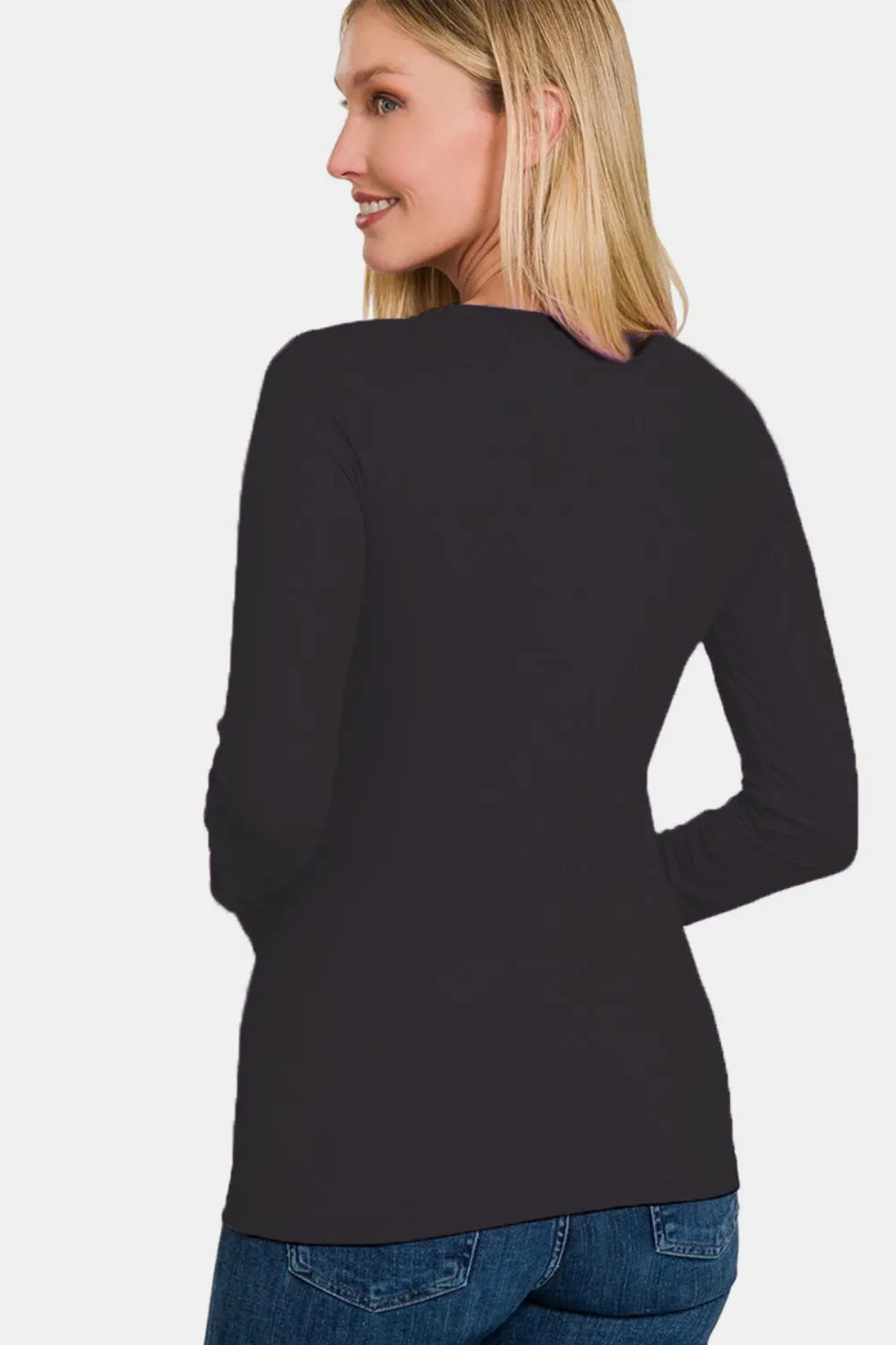 Hilary Brushed Microfiber Long Sleeve