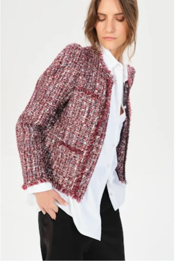 INCAHUASI SADIE SHORT JACKET - PINK