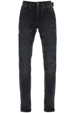 Jean Paul Gaultier Jeans With Padded Inlays And Lace-Up