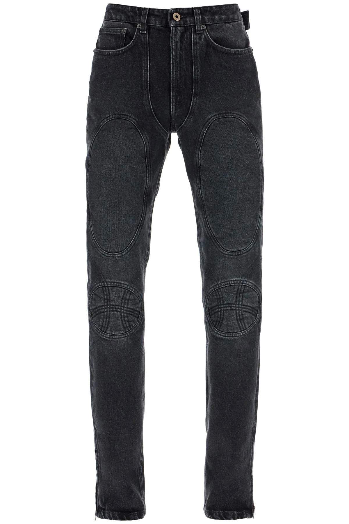 Jean Paul Gaultier Jeans With Padded Inlays And Lace-Up