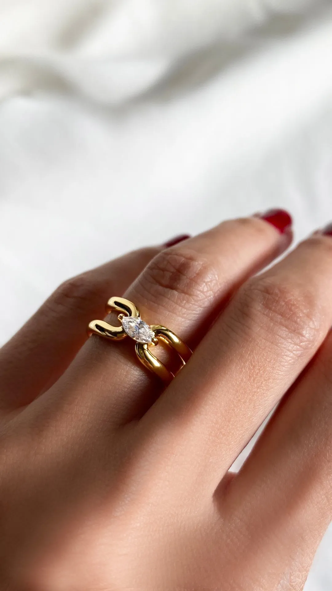 Jett Ring 18K Gold Vermeil