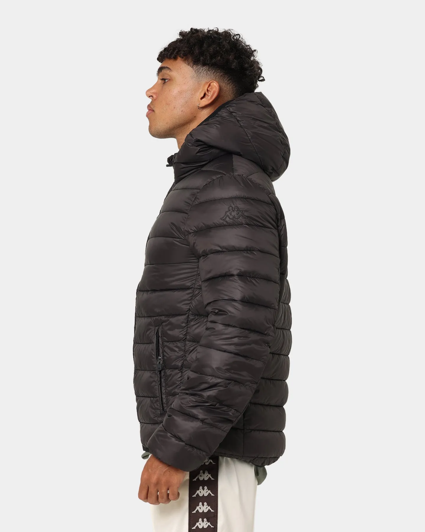 Kappa Logo Astro Puffer Jacket Black