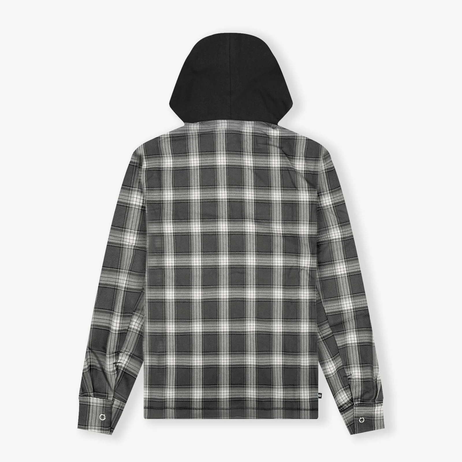 KD Hooded Basketball Flannel Jacket - Black/Grey