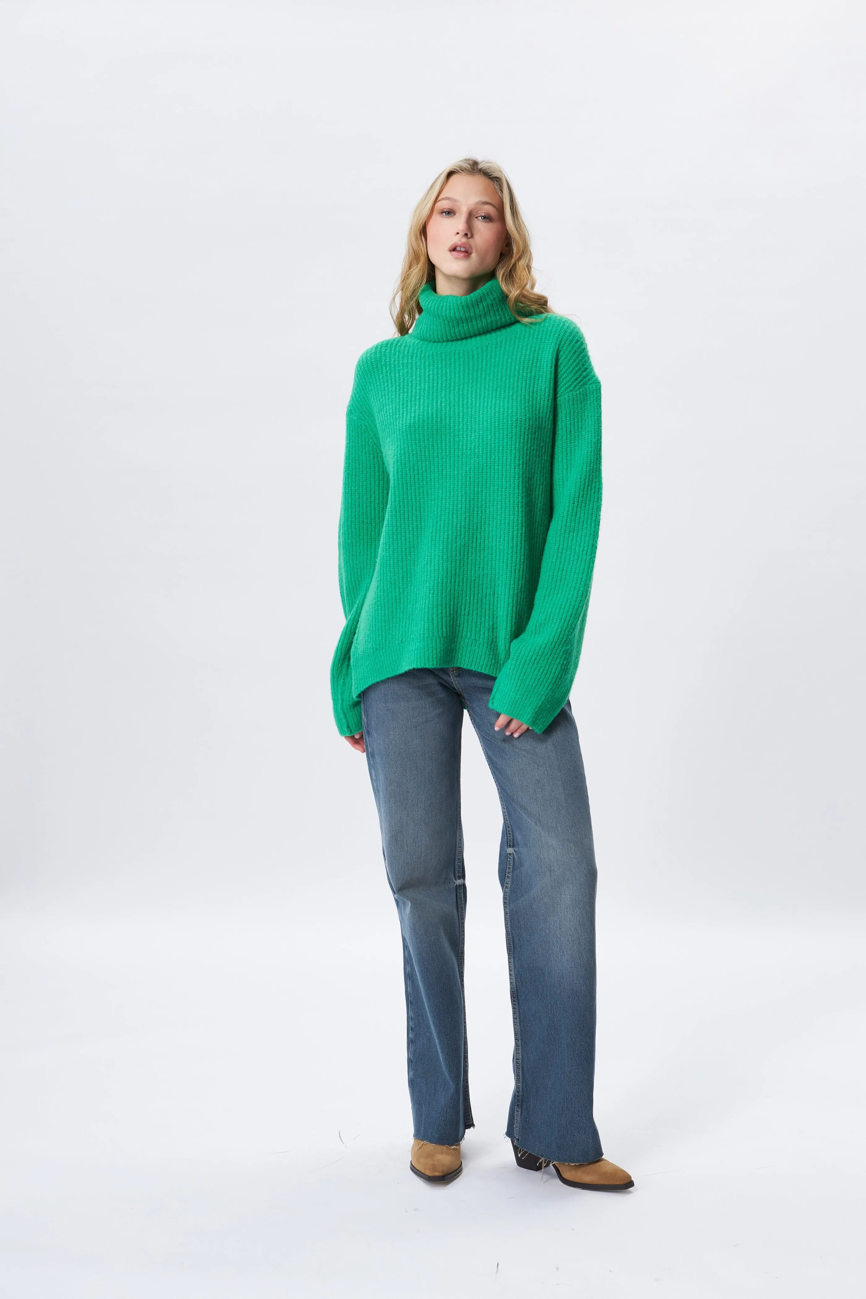 KINGSTON SWEATER - KELLY GREEN