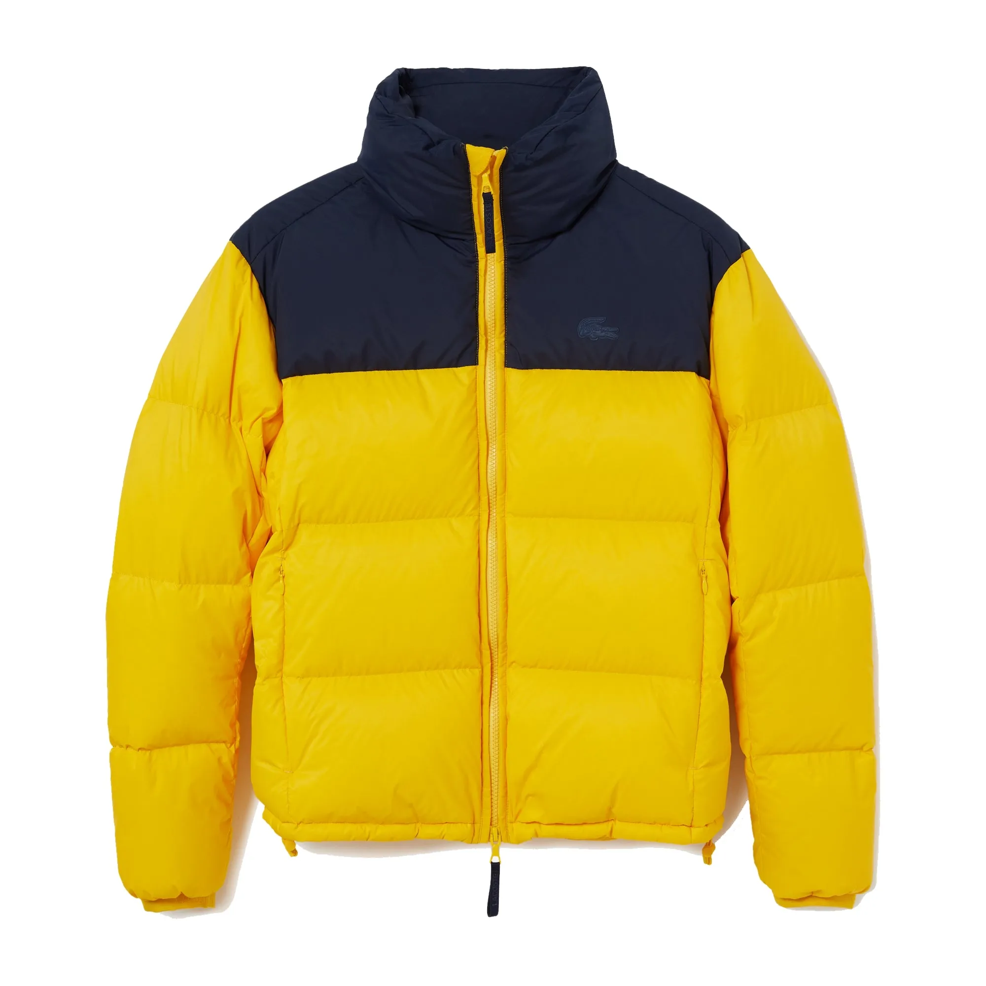 Lacoste BF2460  Women's Puffer Coat, Navy /  Yellow