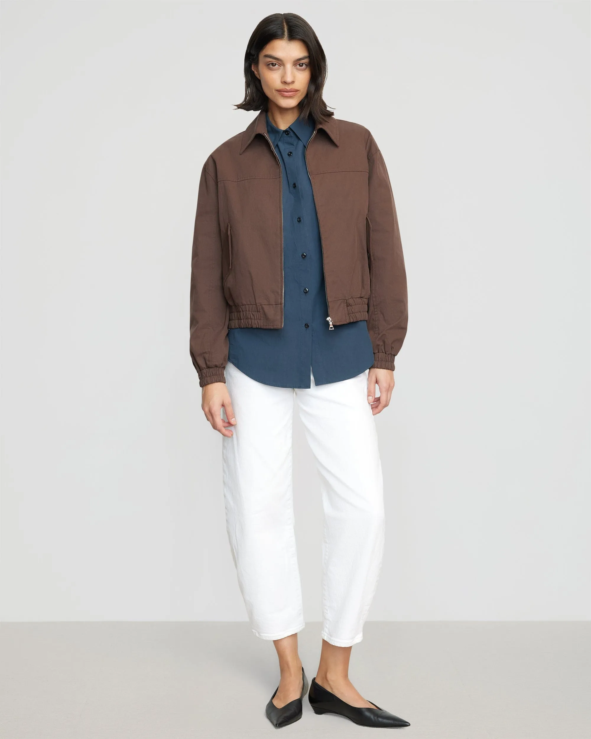 Lev Cotton Twill Bomber Jacket