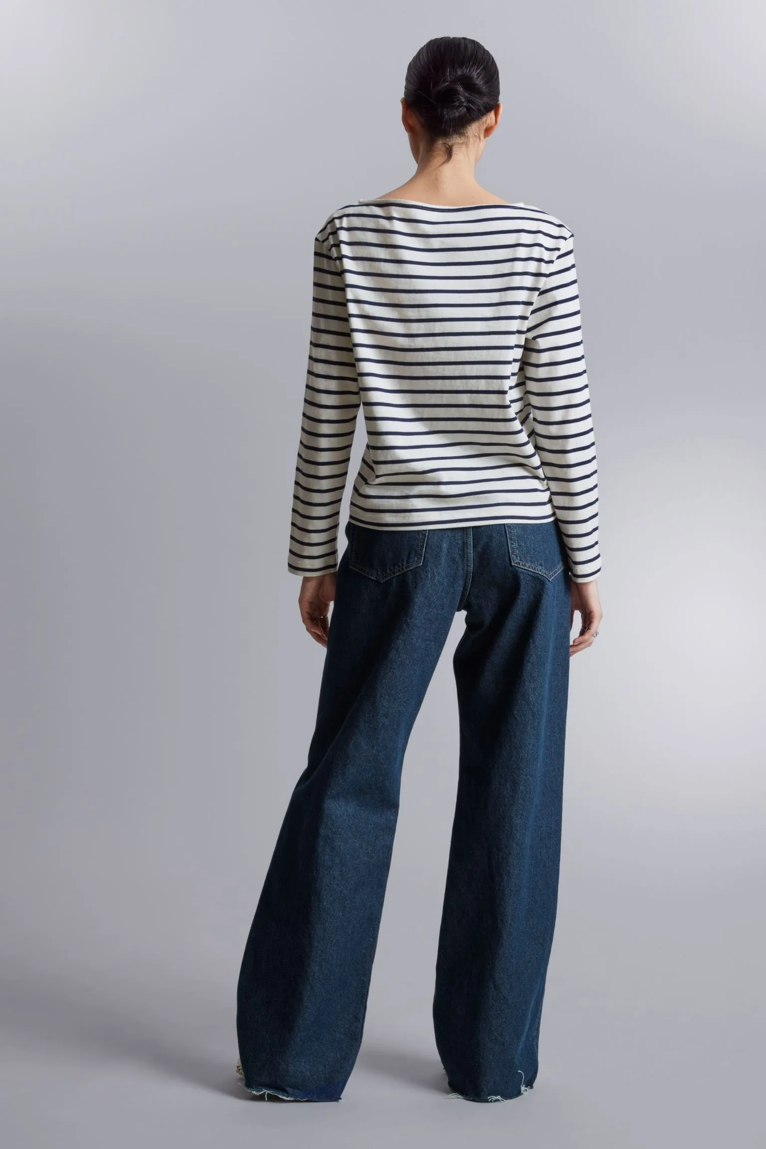 Long sleeve & Other Stories Breton Stripe, black