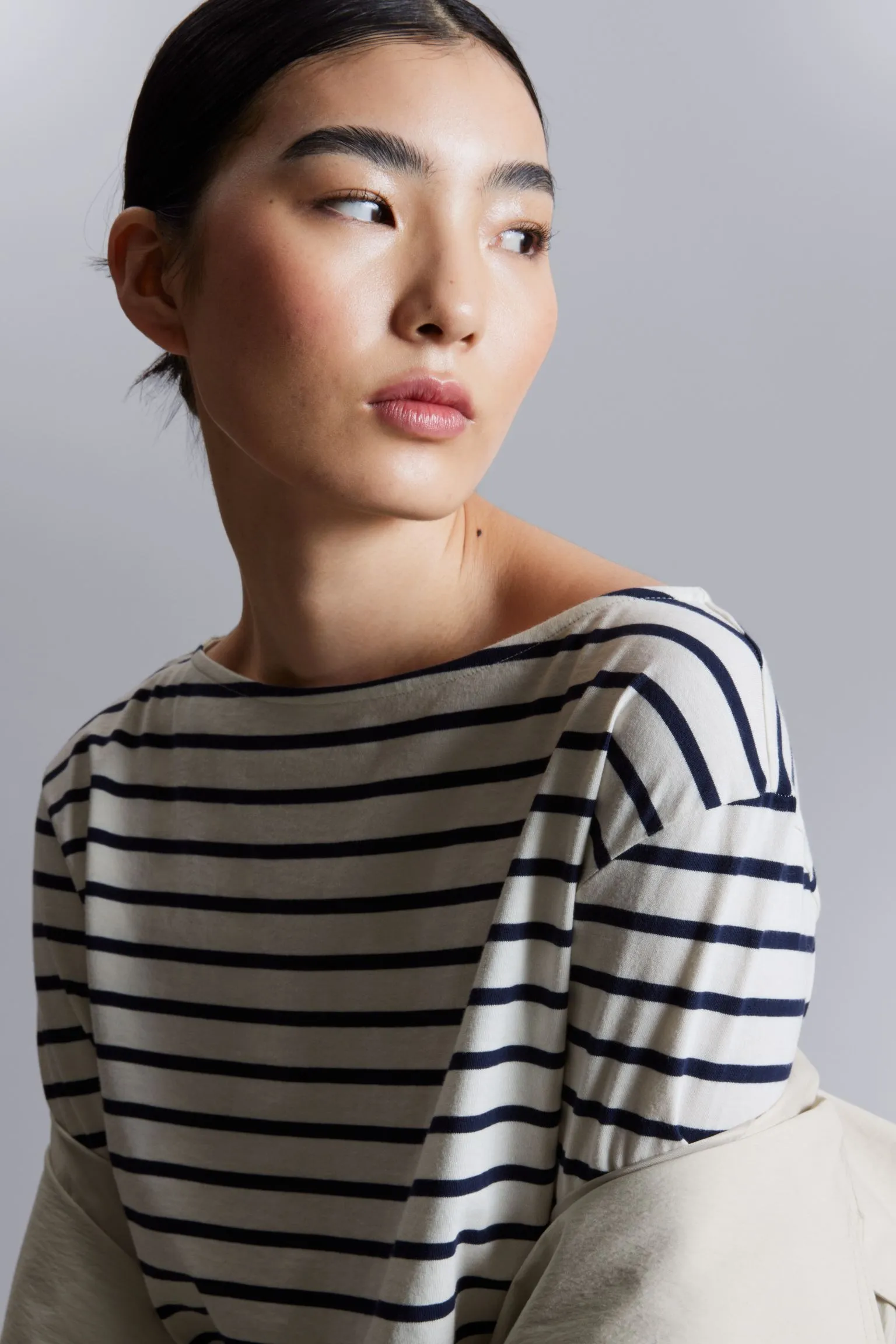 Long sleeve & Other Stories Breton Stripe, black