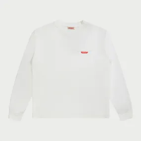 Long Sleeve Pocket T-Shirt (White)