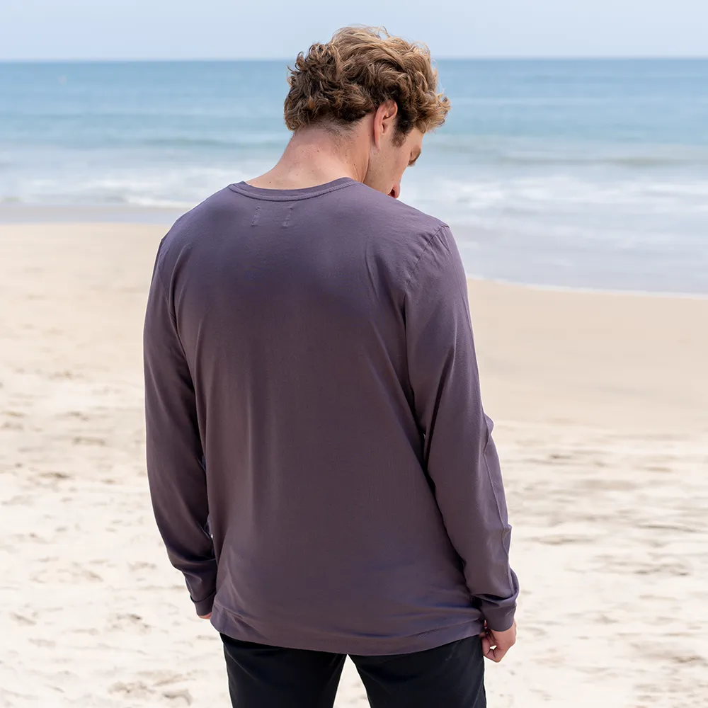 Mens Long Sleeve V-neck