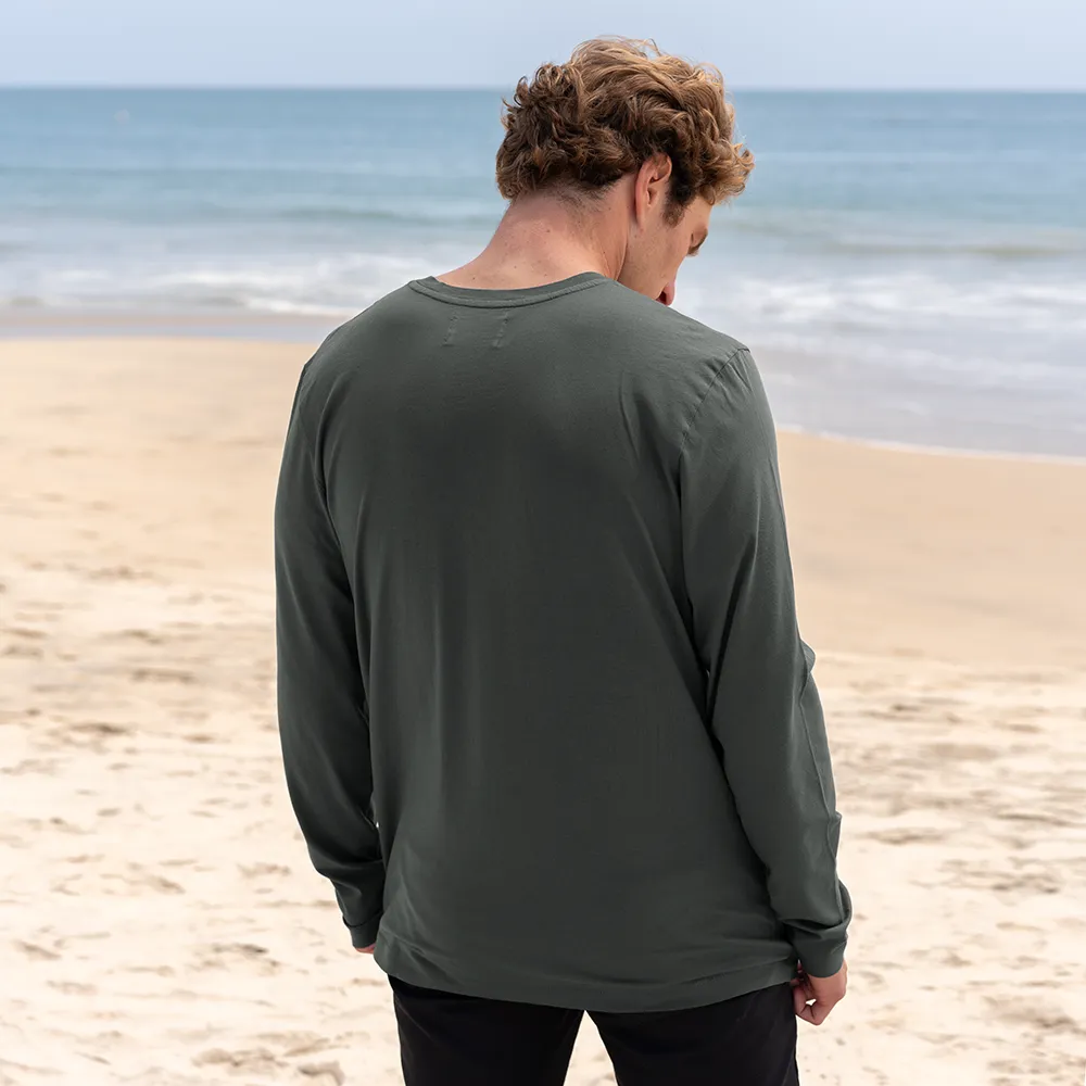 Mens Long Sleeve V-neck