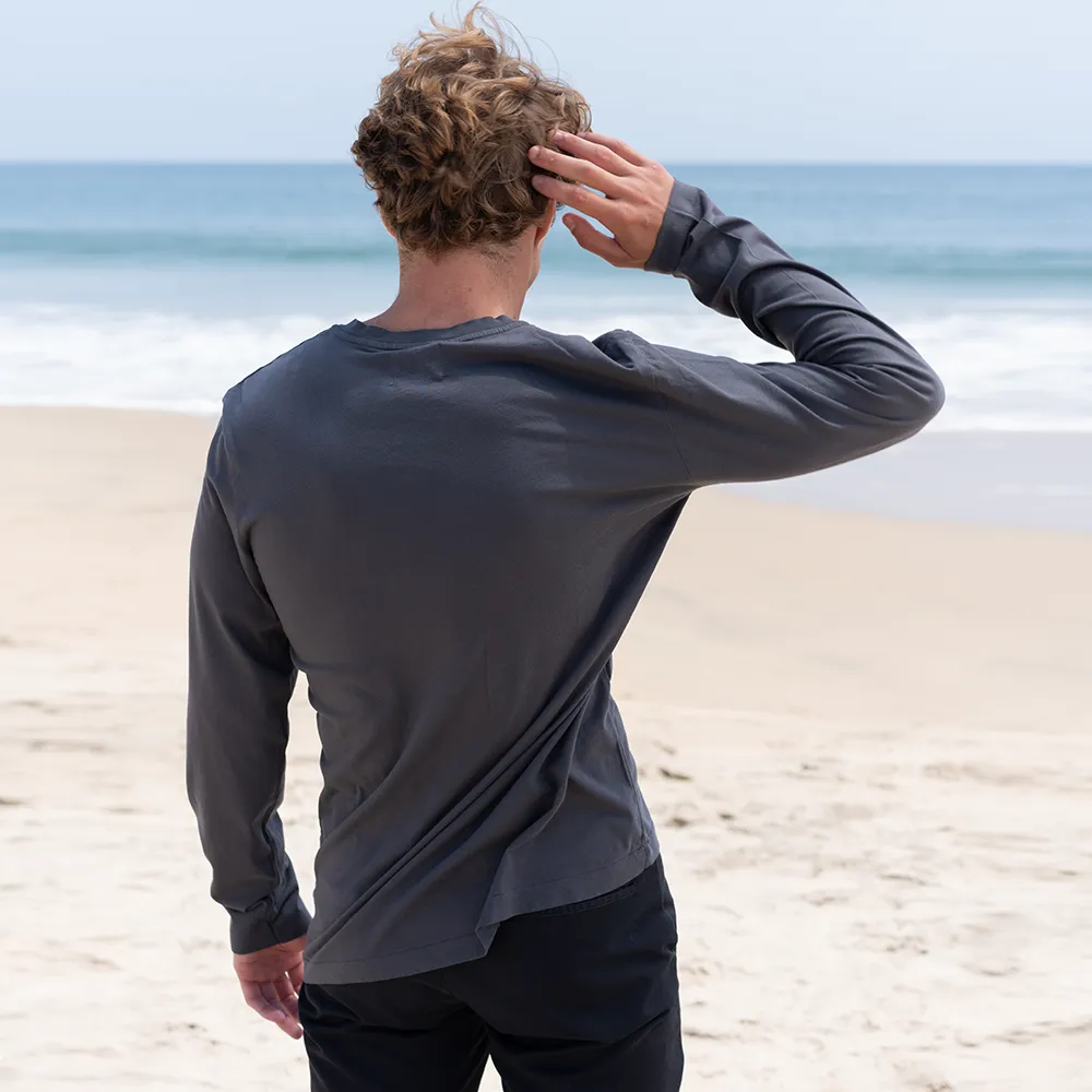 Mens Long Sleeve V-neck